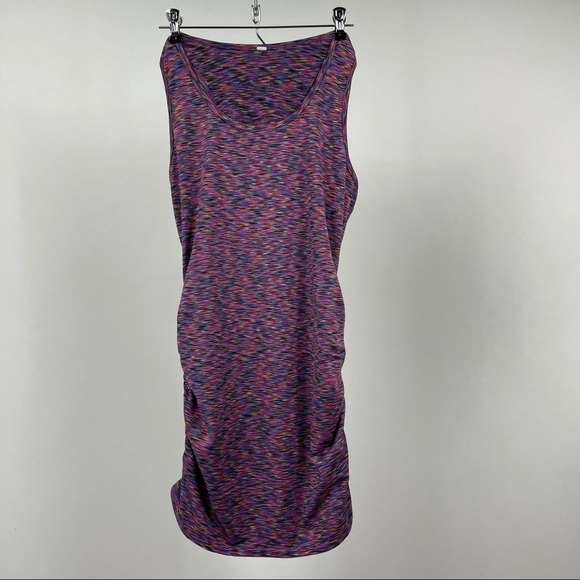 Soybu Ruched Space Striped Cinch Dress M - Picture 3 of 10